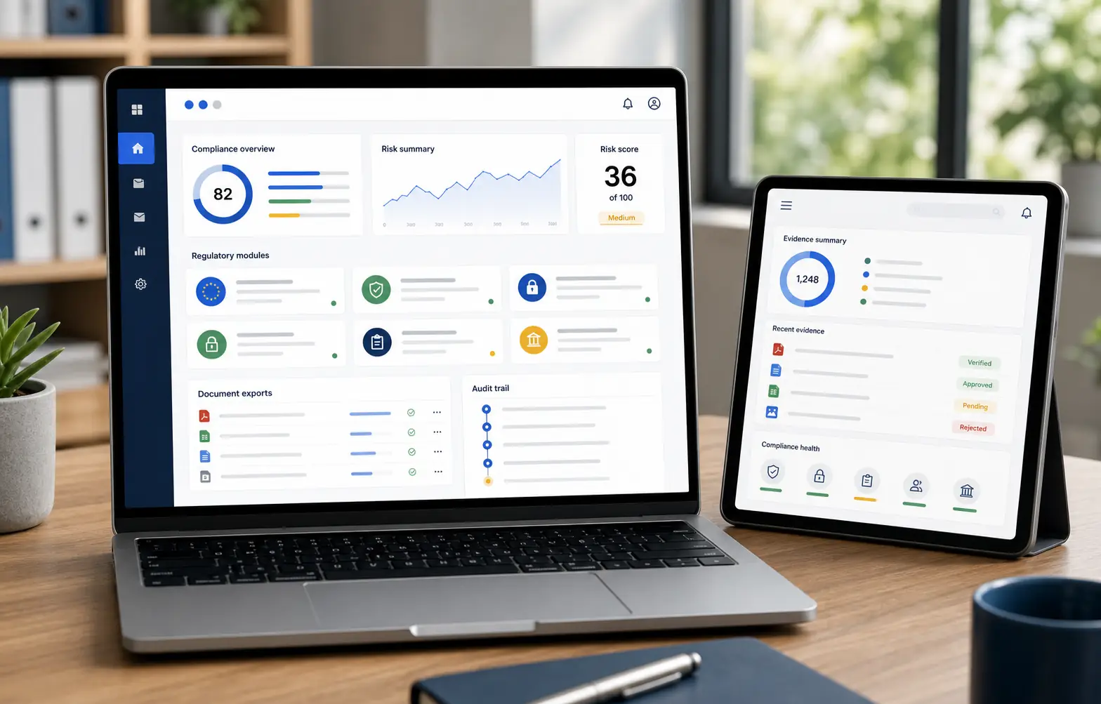CompliClear Compliance dashboard preview